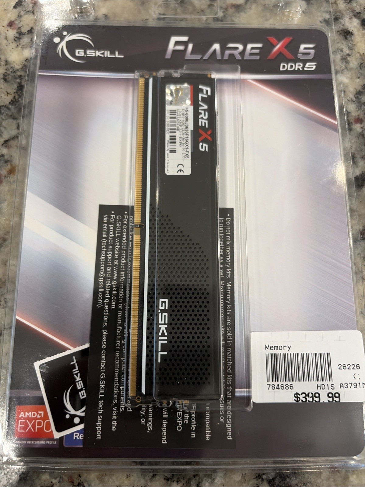 G. Skill Flare X5 DDR5-6000 16GB DIMM Memory Module