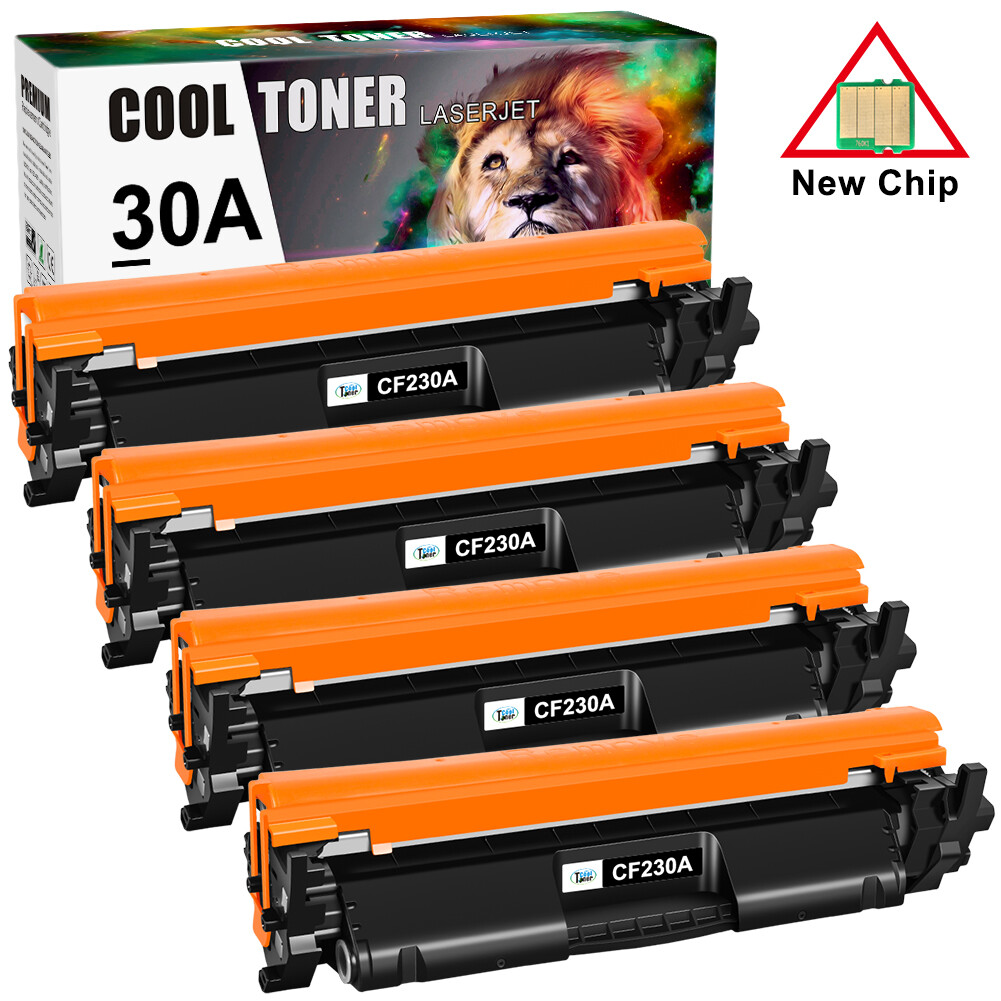 4 Pack CF230A Toner Cartridge compatible with HP LaserJet Pro M203dn MFP M227sdn
