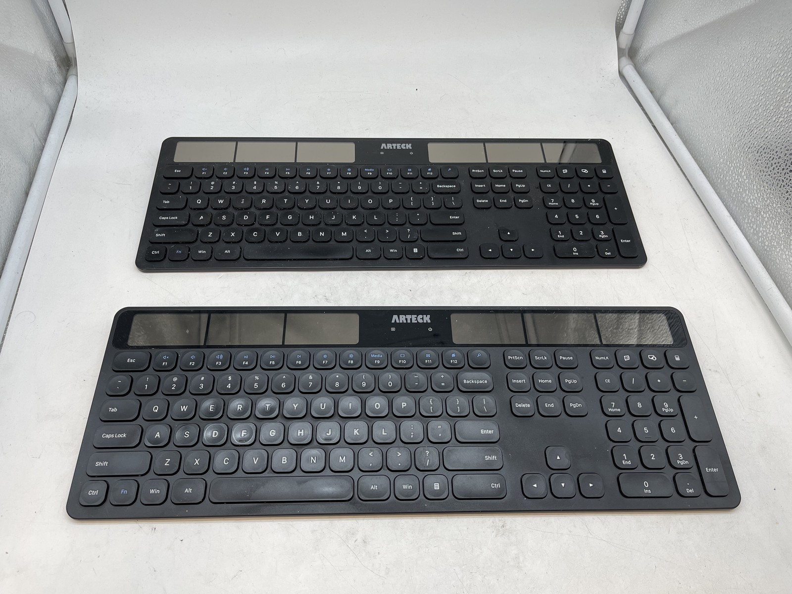 Arteck HW126 Solar Wireless Keyboard – Ultra- Slim No USB Dongle- Free S/H