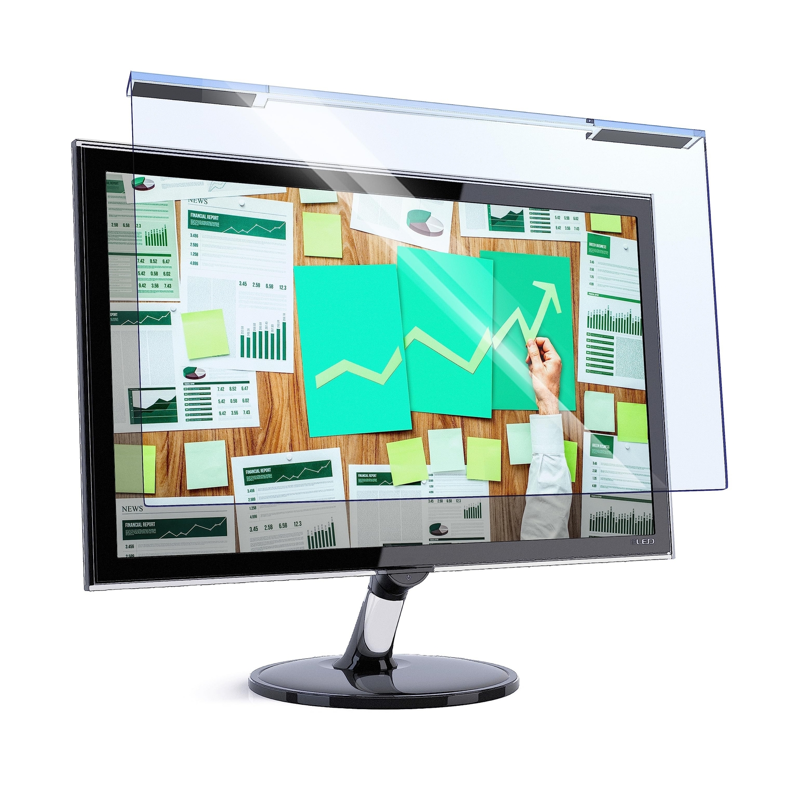 VINTEZ Blue Light Blocking Screen Protector Panel for 27 inch Diagonal LED PC...