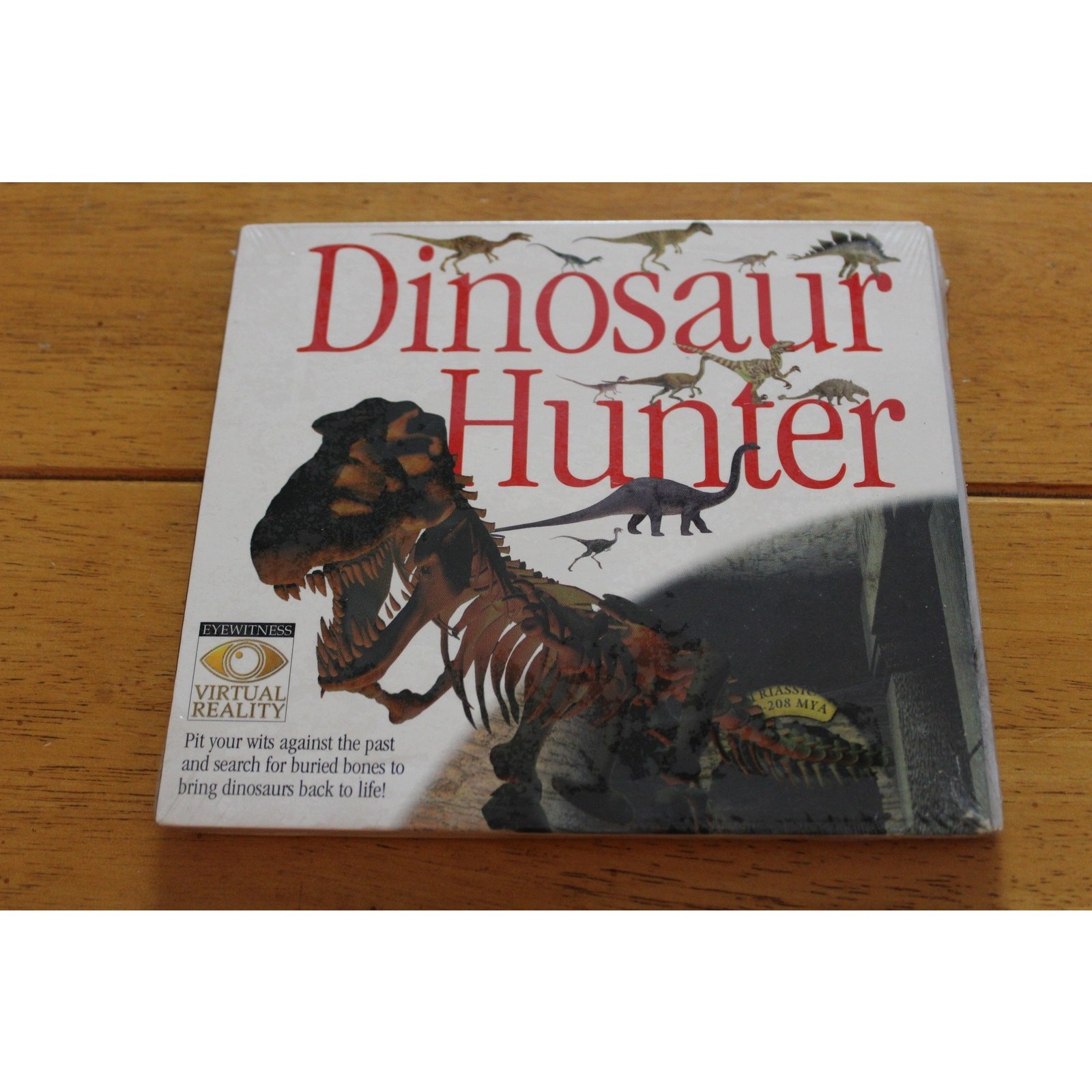 Vintage Dinosaur Hunter PC CD-ROM 1996 Eyewitness Virtual Reality Windows 95 New