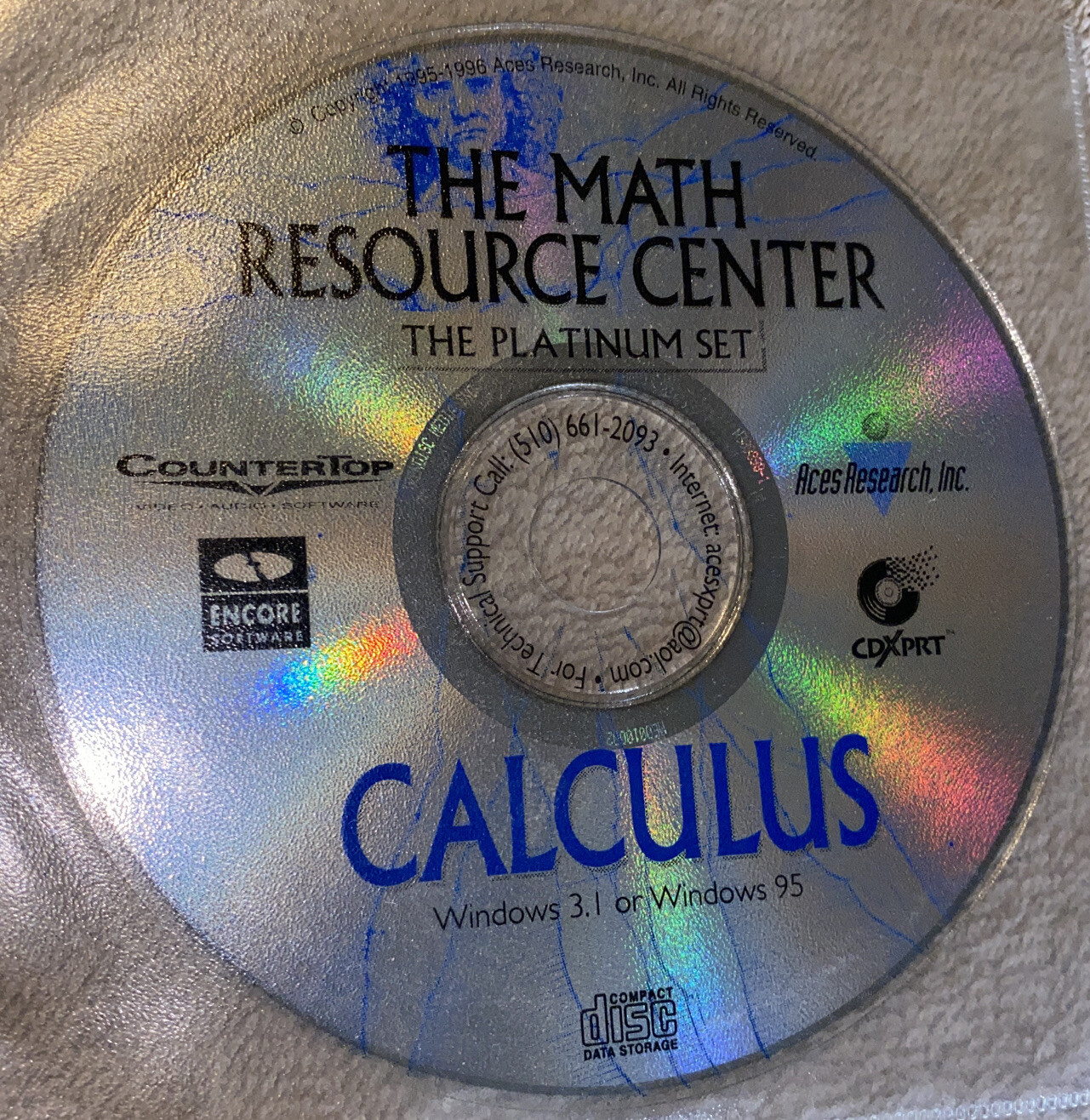 The Math Resource Center - Calculus - CD-ROM encore software
