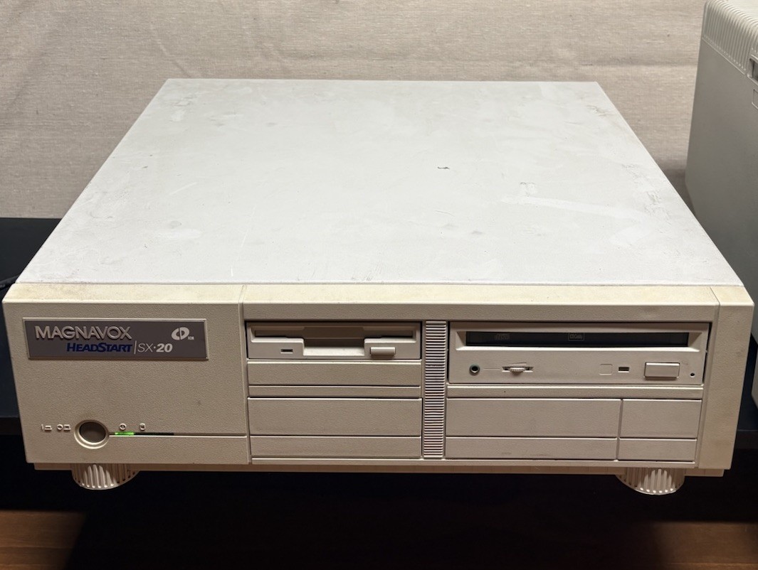 Vintage Magnavox HeadStart 286 Desktop Computer HS1200 DOS PC Rare Philips