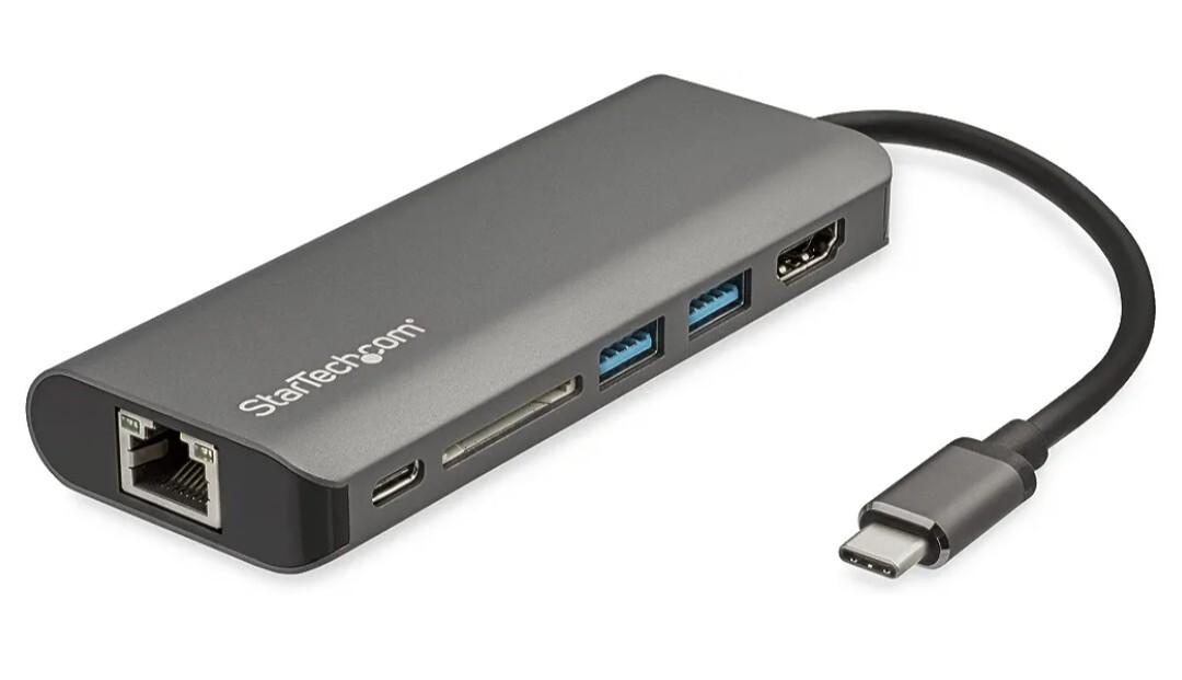 StarTech.com USB C Multiport Adapter - USB-C Travel Dock to 4K HDMI, 3x USB 3.0