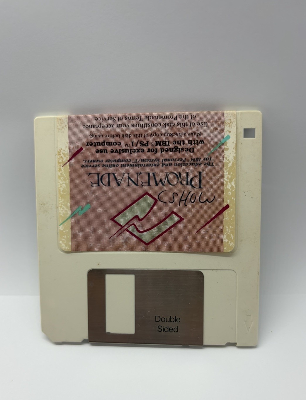 Very RARE Promenade Online Service Pre AOL for IBM PS/1 3.5" Disk Some Writing