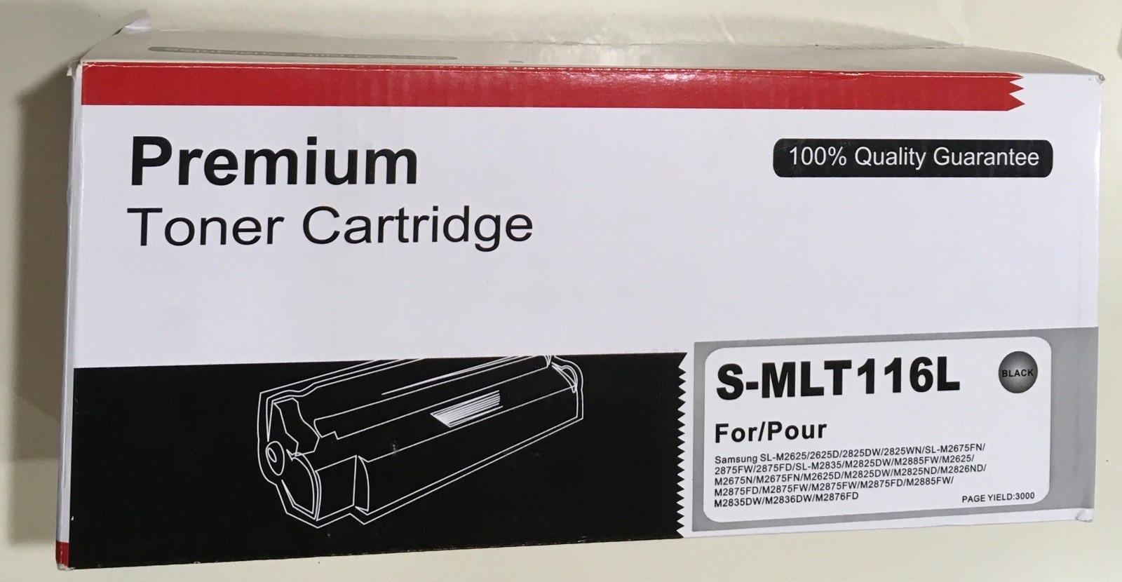 Premium Laser Toner Cartridge S-MLT 116L BLACK  High Yield for Samsung Printers