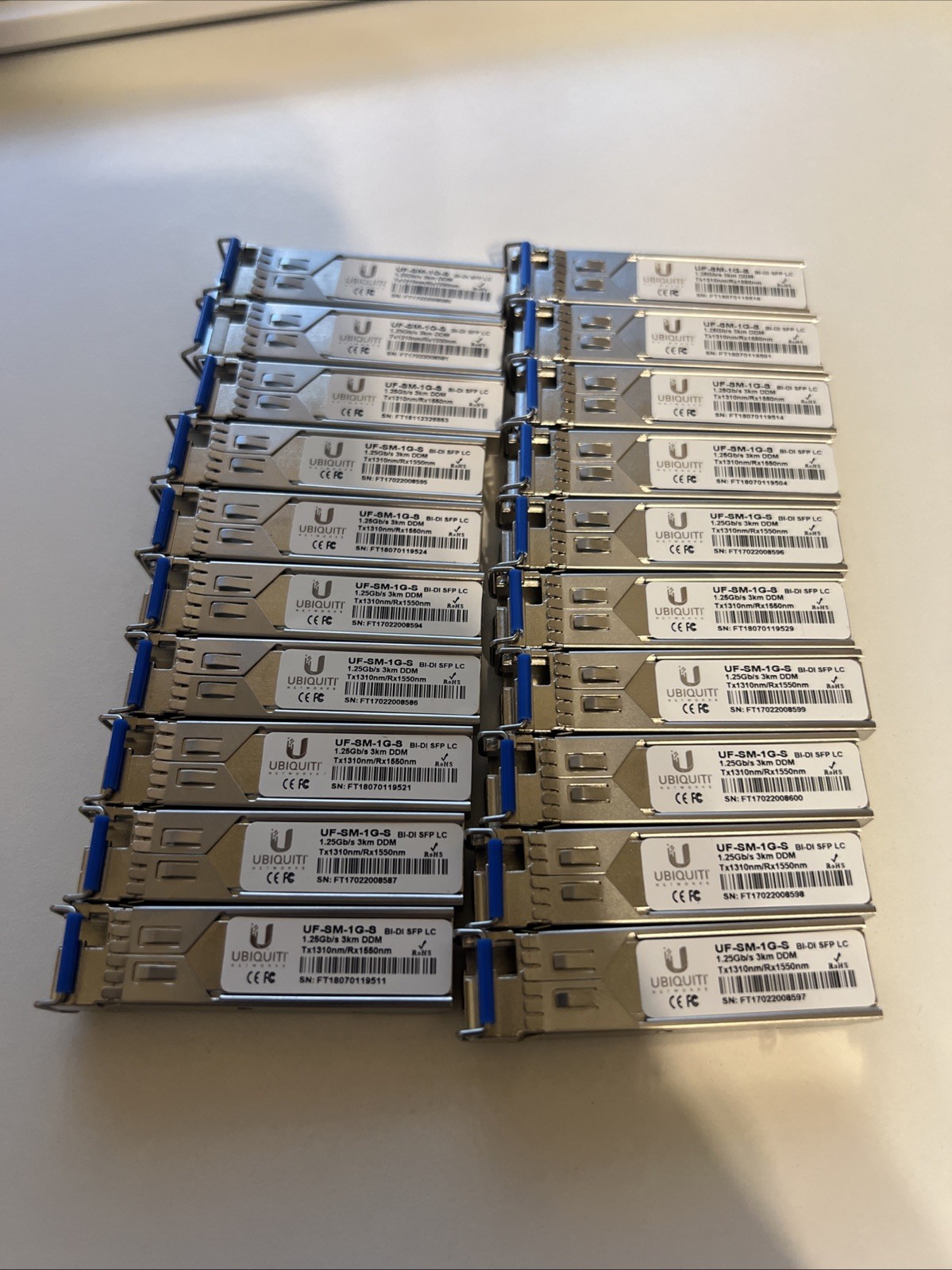 Ubiquiti U Fiber 1.25G Single-Mode Module - Silver (UF-SM-1G-S) BLUE  ONLY