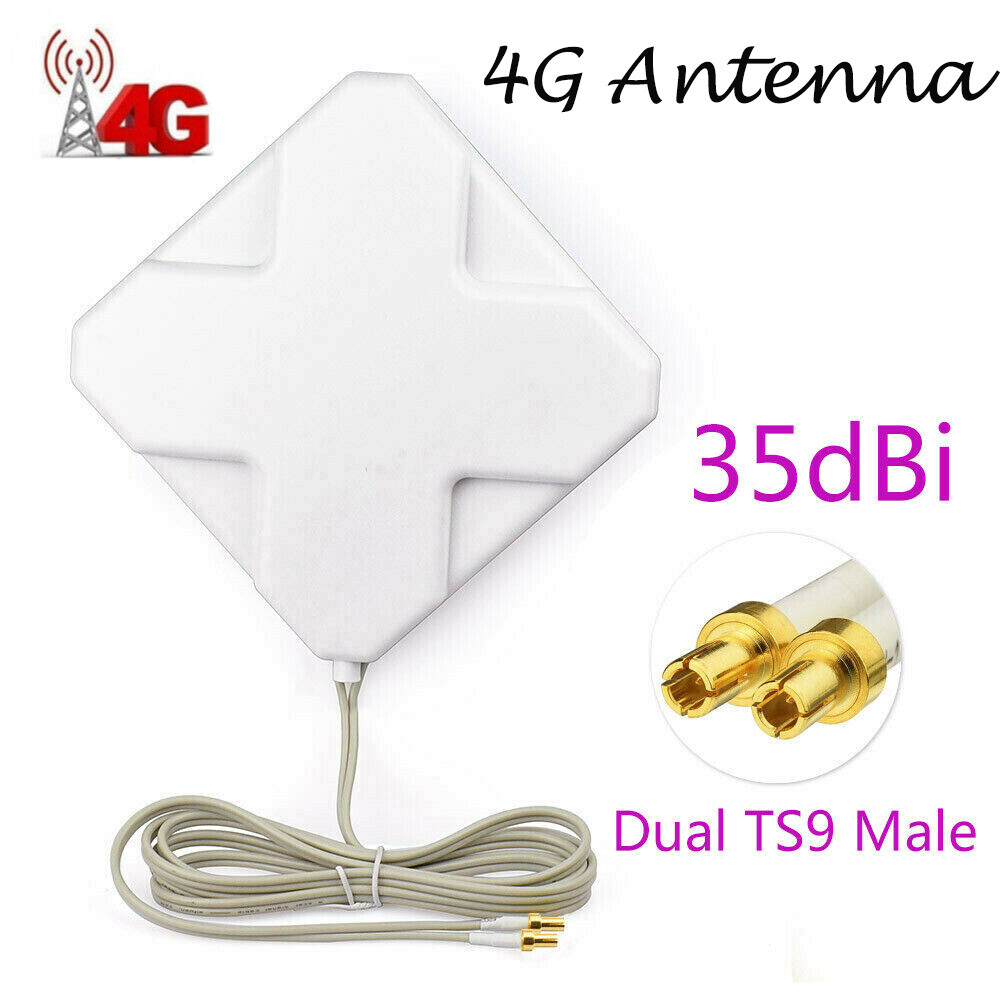 TS9 Connector 35dBi Gain 3G 4G LTE Antenna External WiFi Antenna 