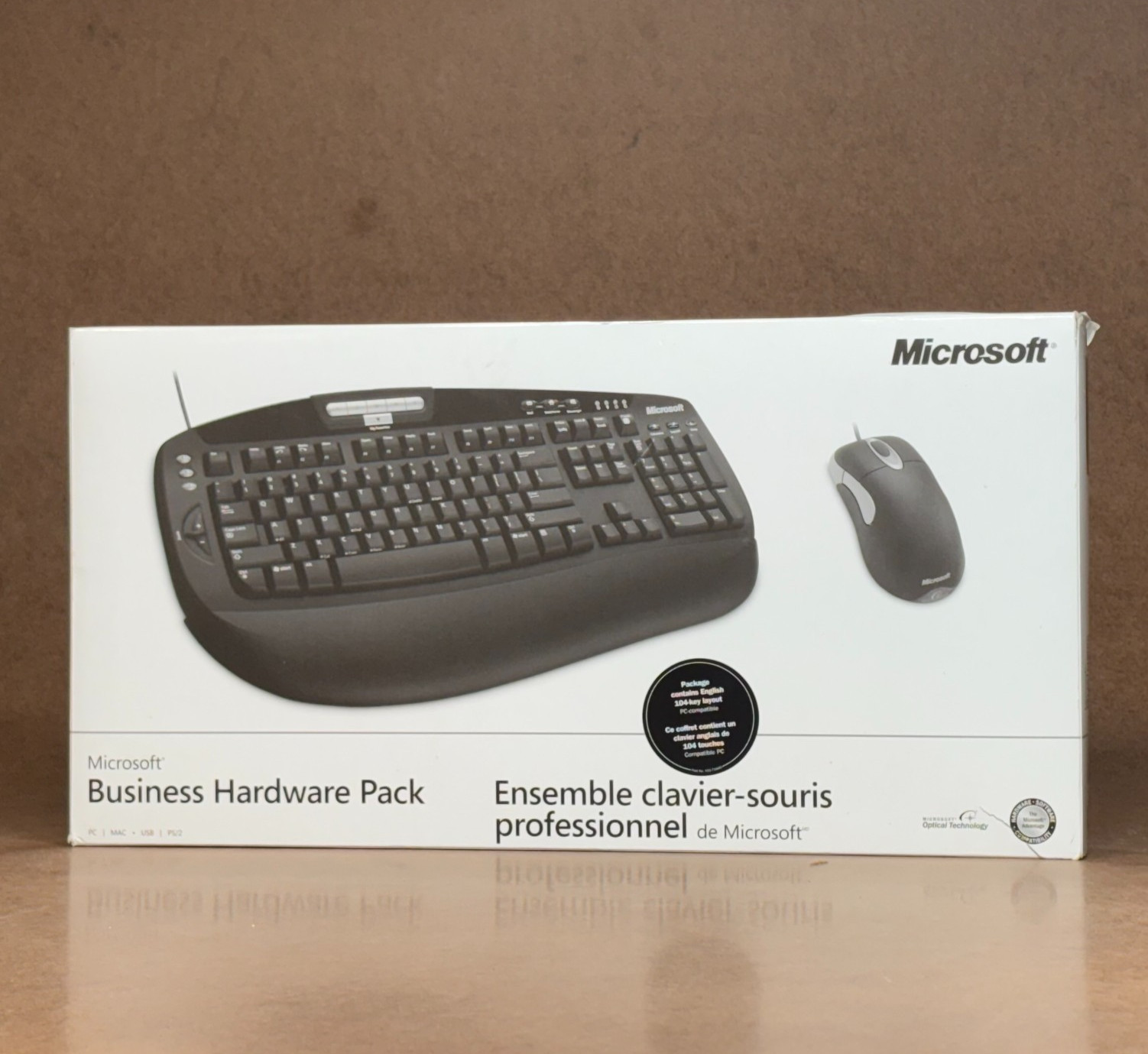 Microsoft Business Hardware Pack A4B‑00007 USB Keyboard & Optical Mouse