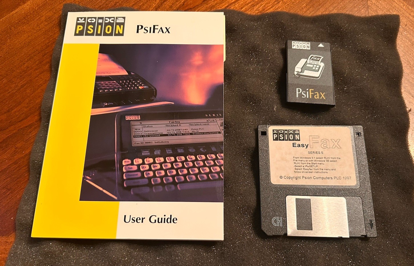 Psion PsiFax Series 3a SSD & EasyFax Series 5 Floppy Software Manual Vintage