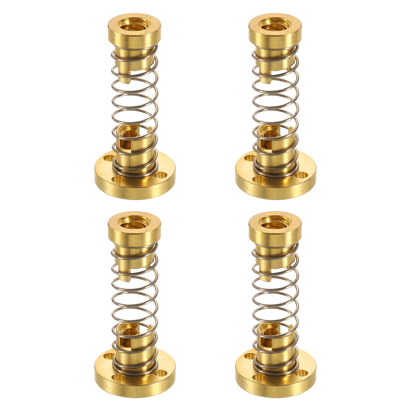 4Pcs Anti Backlash Spring Loaded Nut 2mm Pitch 2 Start 4mm 3.5mm Holes