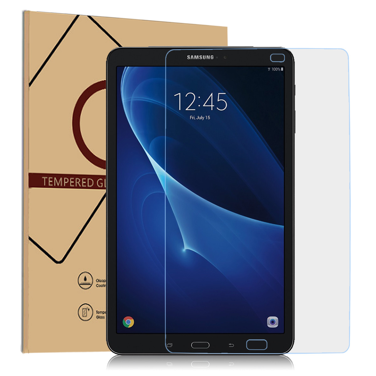 2 Pcs Tempered Glass Screen Protector Film for Samsung Galaxy Tab A 10.1 SM-T580