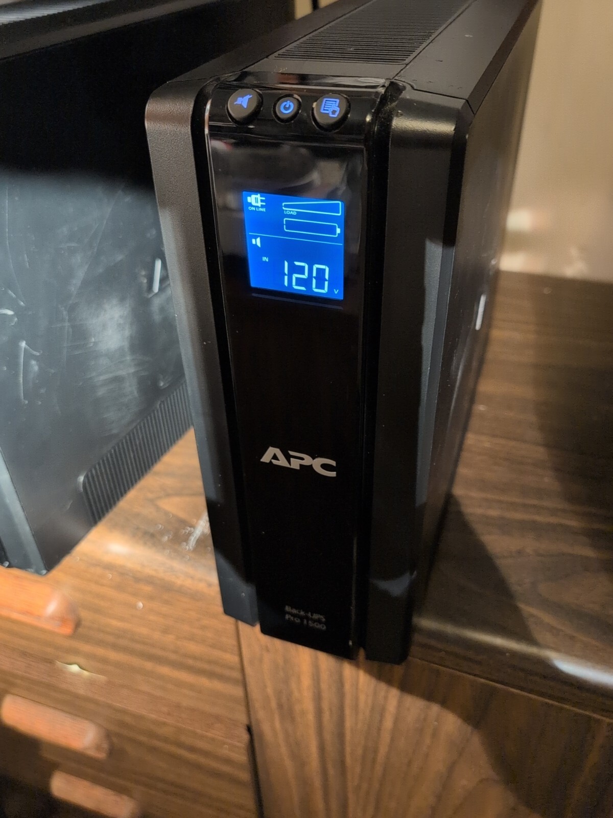 APC Back-UPS Pro, 1500VA/865W 120V 5-15R outlets AVR LCD " BR1500G 