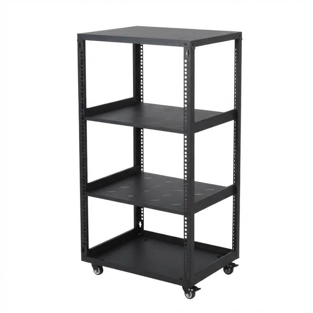 15U 20U Open Frame Network Server Rack with Casters Wall Mount or Floor for IT