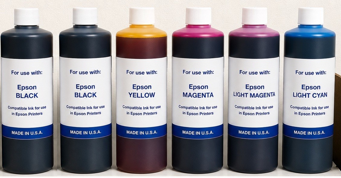 5 LITER REFILL BULK DYE INK COMPATIBLE FOR  EPSON / BROTHER PRINTERS 5000ml CYMK