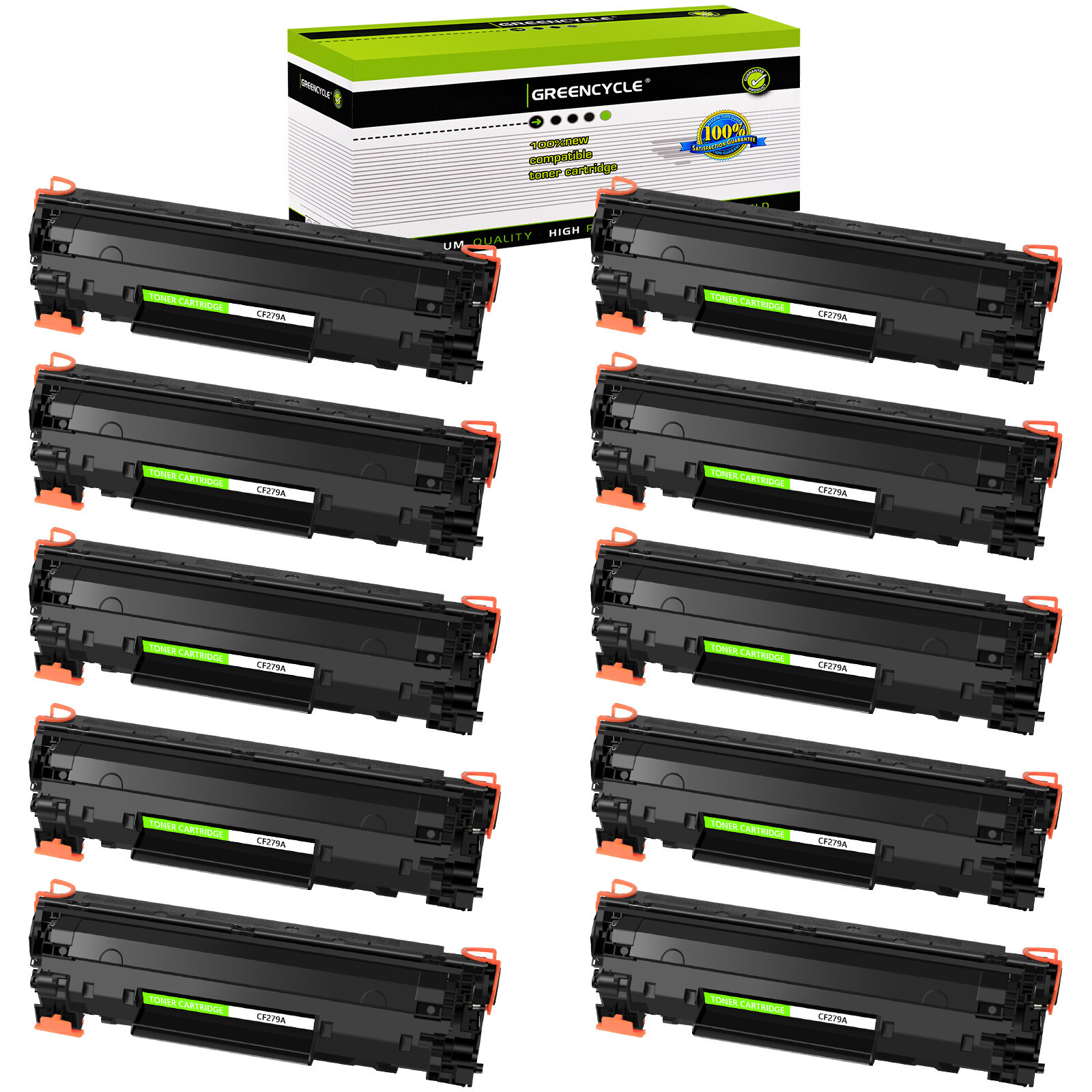 10 Pack Compatible For HP LaserJet Pro M12A M26NW MFP CF279A 79A Toner Cartridge
