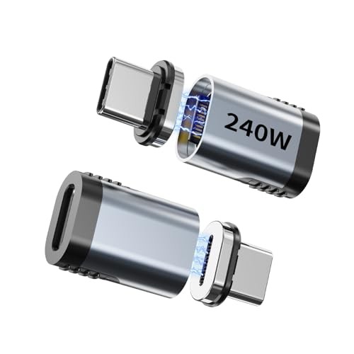 240W USB-C Magnetic Adapter 2-Pack, USB4 40Gbps 8K