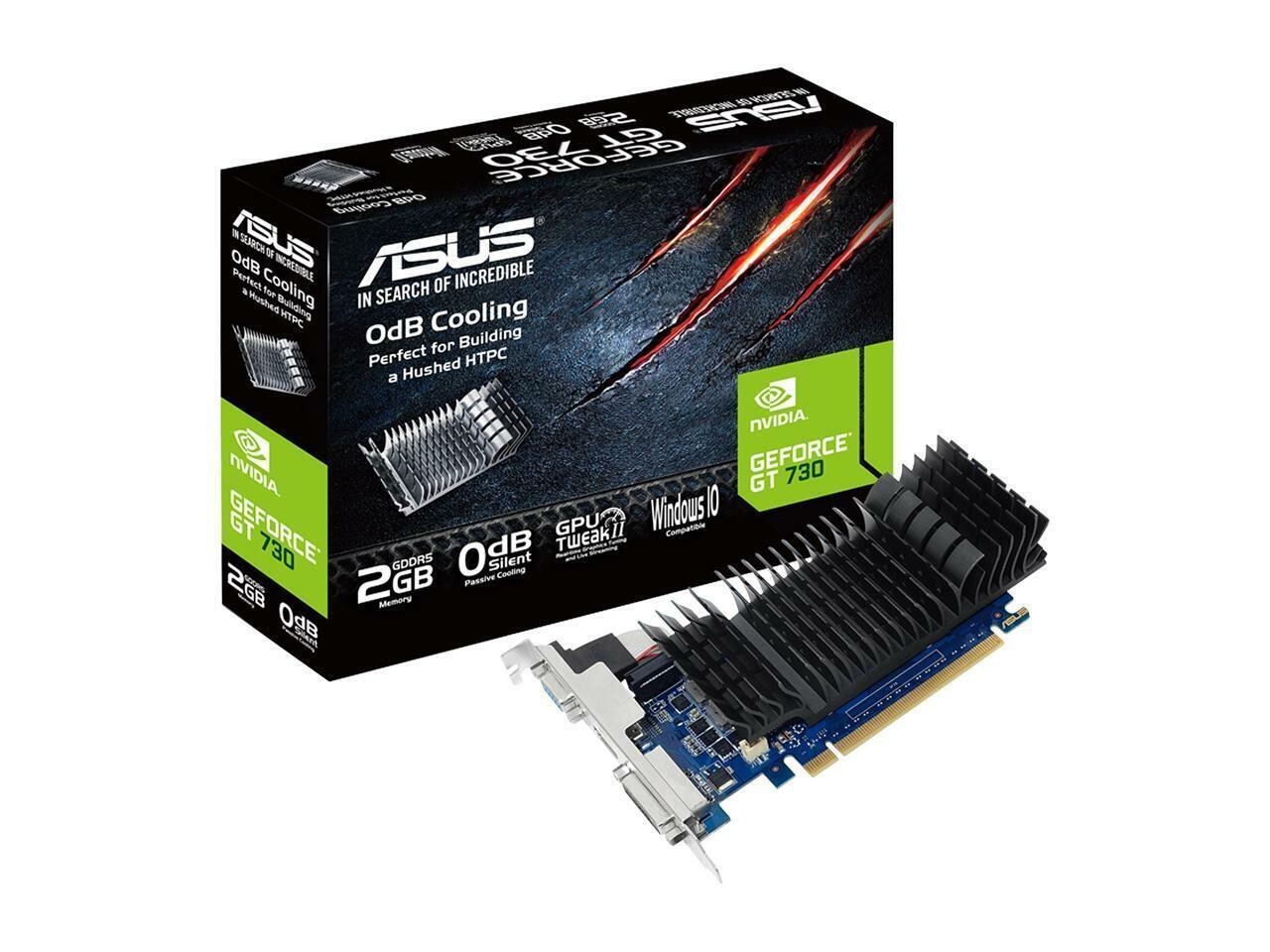 ASUS GeForce GT730-SL-2GD5-BRK GT 730 2GB GDDR5 PCI Express 2.0 Video Card