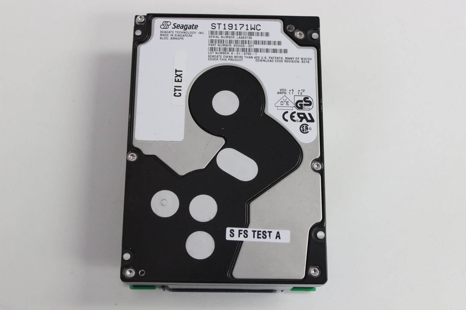 SEAGATE ST19171WC 3.5 9.1GB 80 PIN SCSI HARD DRIVE COMPAQ 242769-001