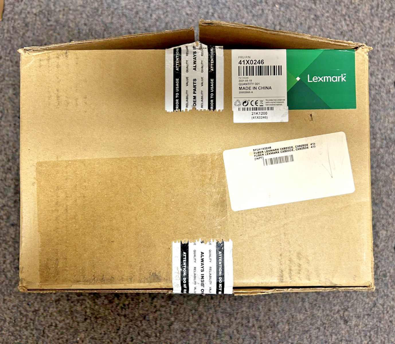 LEXMARK 41X0246 FUSER -OPEN BOX ONLY