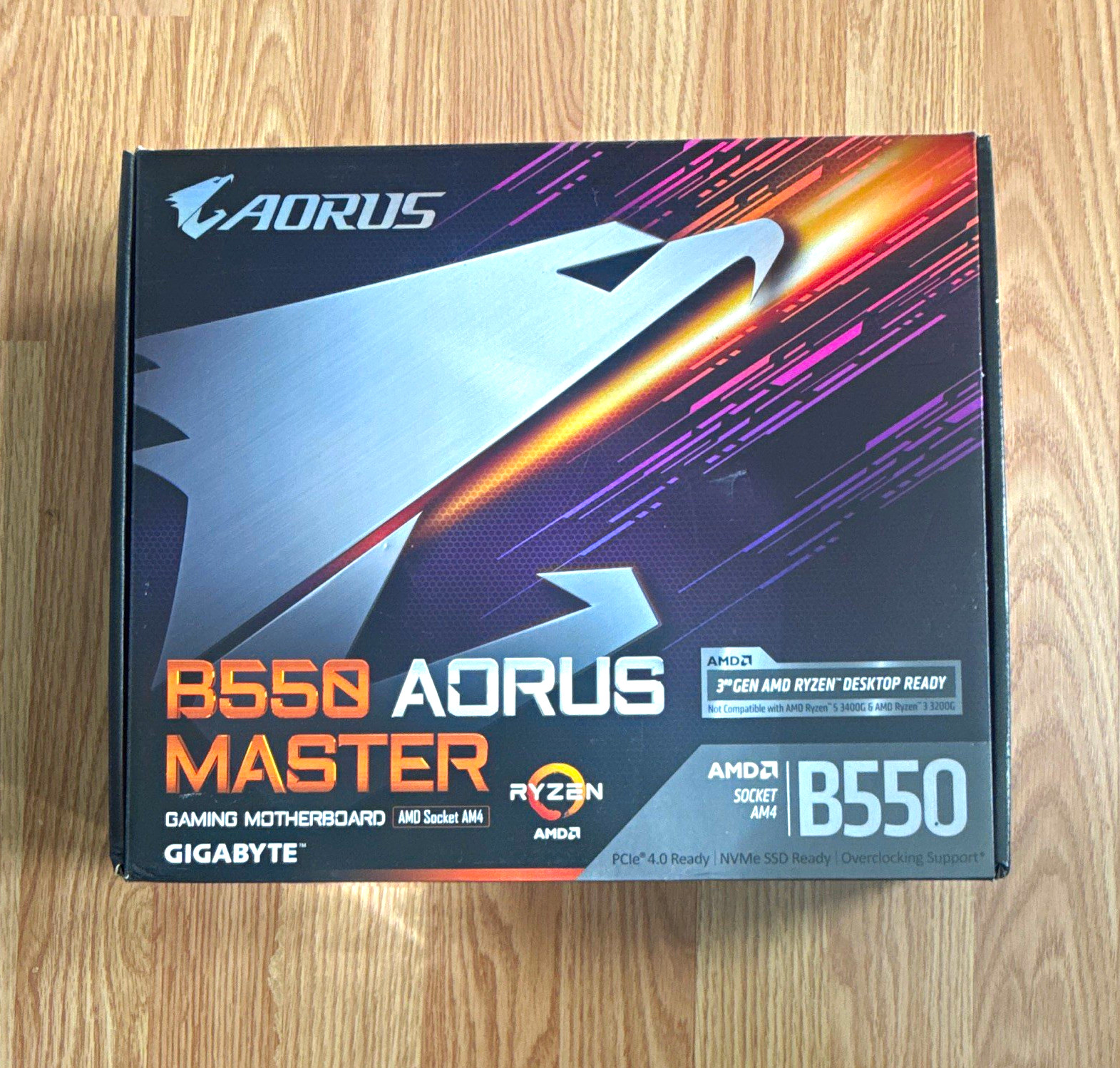 GIGABYTE B550 AORUS MASTER AM4 ATX DDR4 PCIe 4.0 NVMe Overclocking