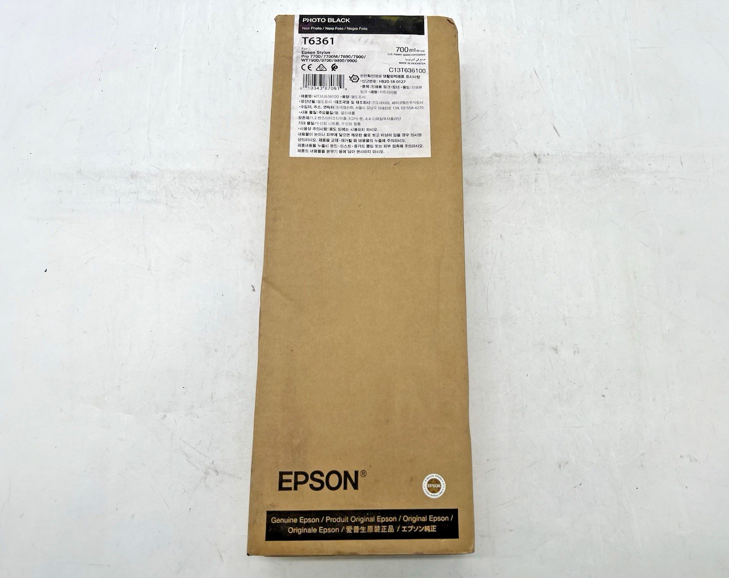 Epson T6361 Photo Black Ink Cartridge-New/Open Box