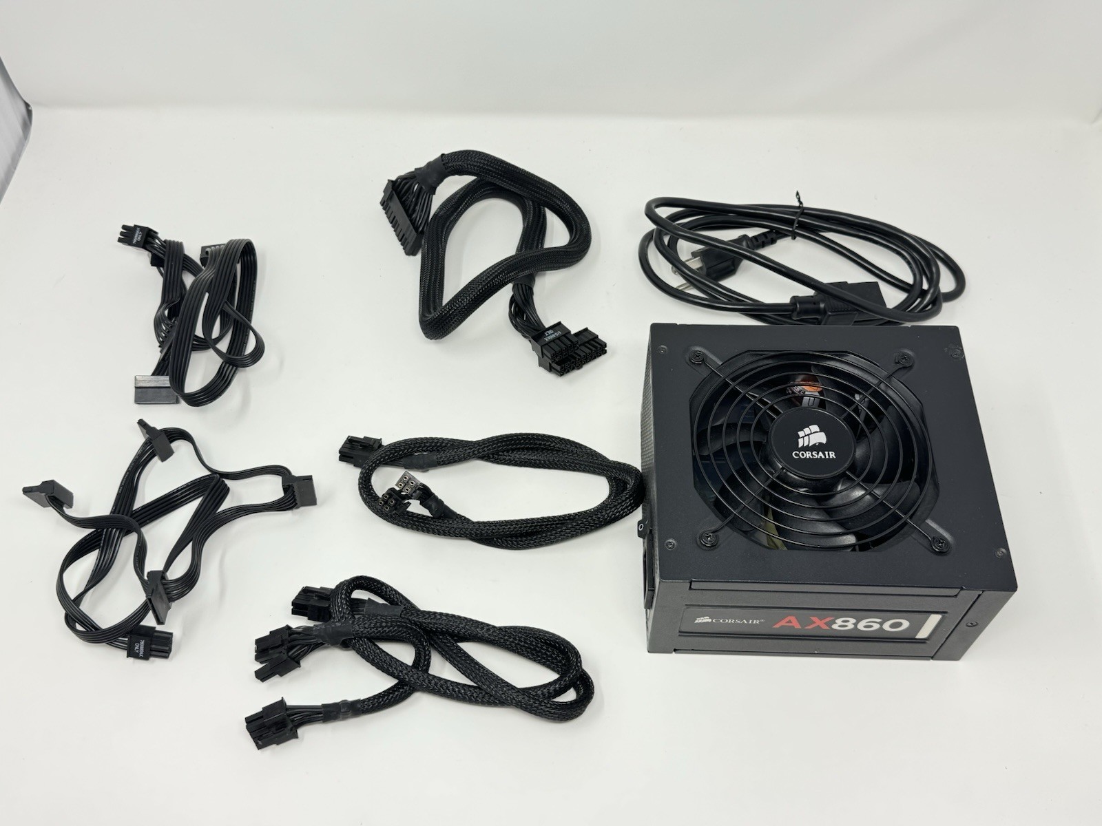 Corsair AX860 860W 80 Plus Platinum Fully Modular Power Supply PSU w/ Cables