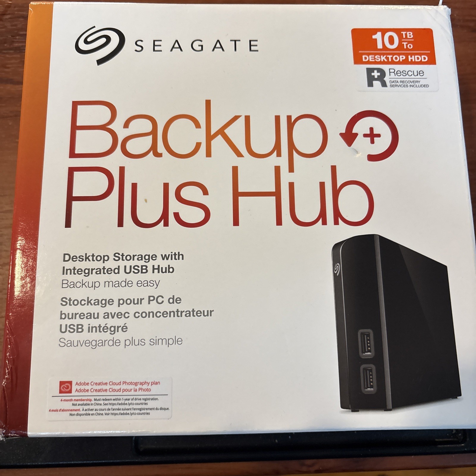 Seagate 10TB Backup Plus Hub Desktop USB 3.0