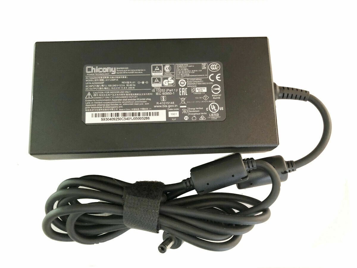 NEW 230W Genuine Chicony Charger MSI GS65 STEALTH MSI 16Q4 AC Adapter A17-230P1A