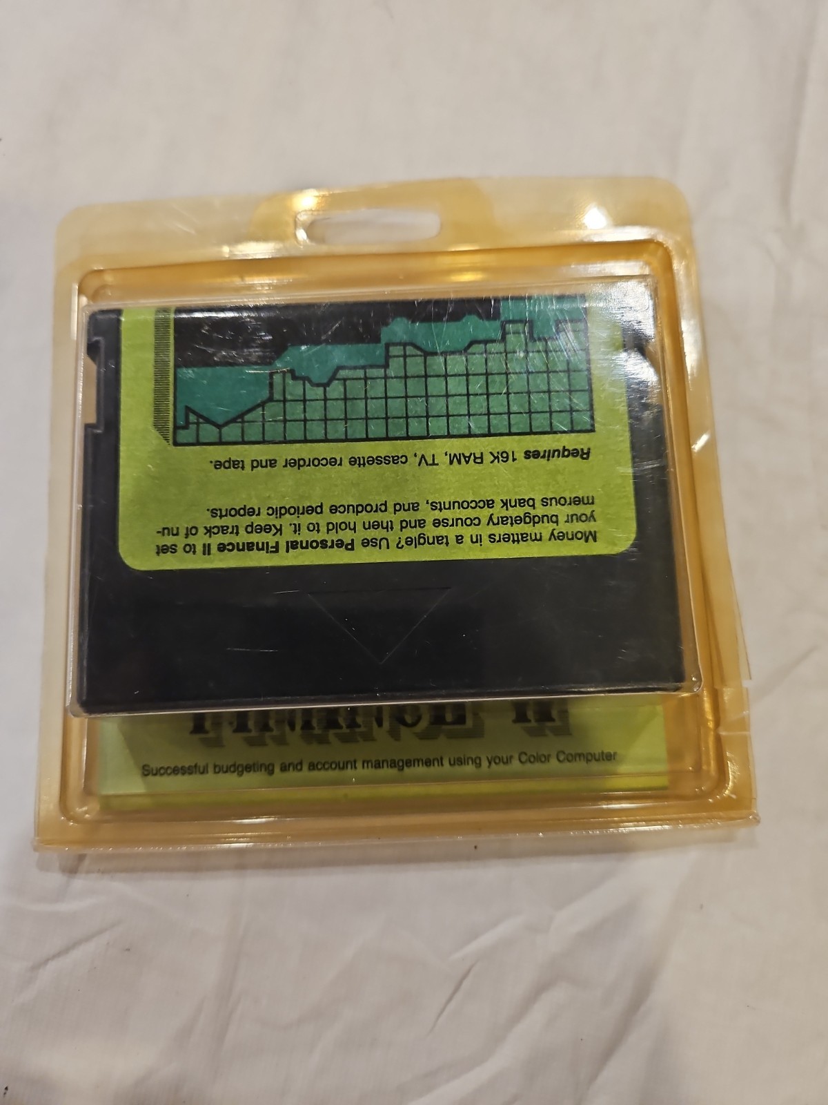 Personal Finance II TRS-80 Coco Color Computer 1 2 3 Program Cartridge NOB
