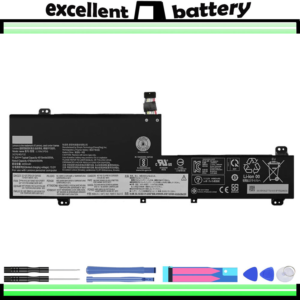 L19L3PD6 L19M3PD6 L19C3PD6 L19D3PD6 Battery For Lenovo Flex 5-15IIL05 52.5wh