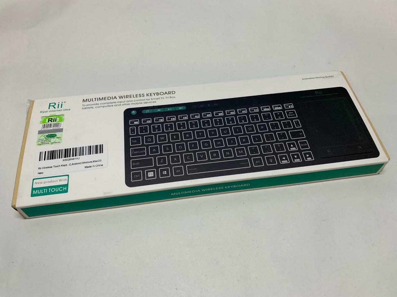 NEW REAL INTERNET IDEA RII MULTIMEDIA WIRELESS KEYBOARD MODEL RT518