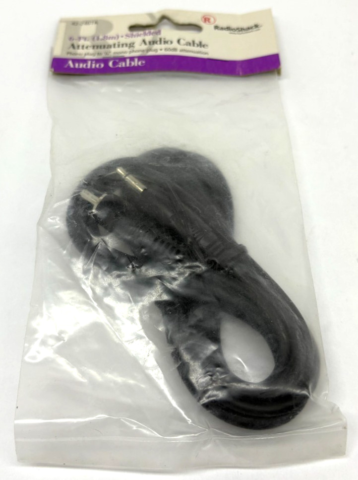 RadioShack 6ft (1.8m) Shielded Attenuating Audio Cable 60db