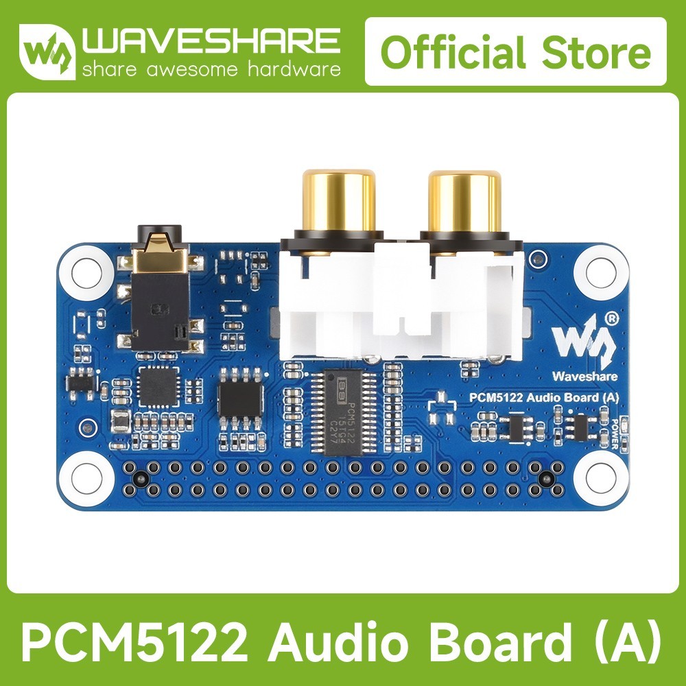 Waveshare PCM5122 HIFI I2S DAC Audio Board For Raspberry Pi Based On  40PIN GPIO