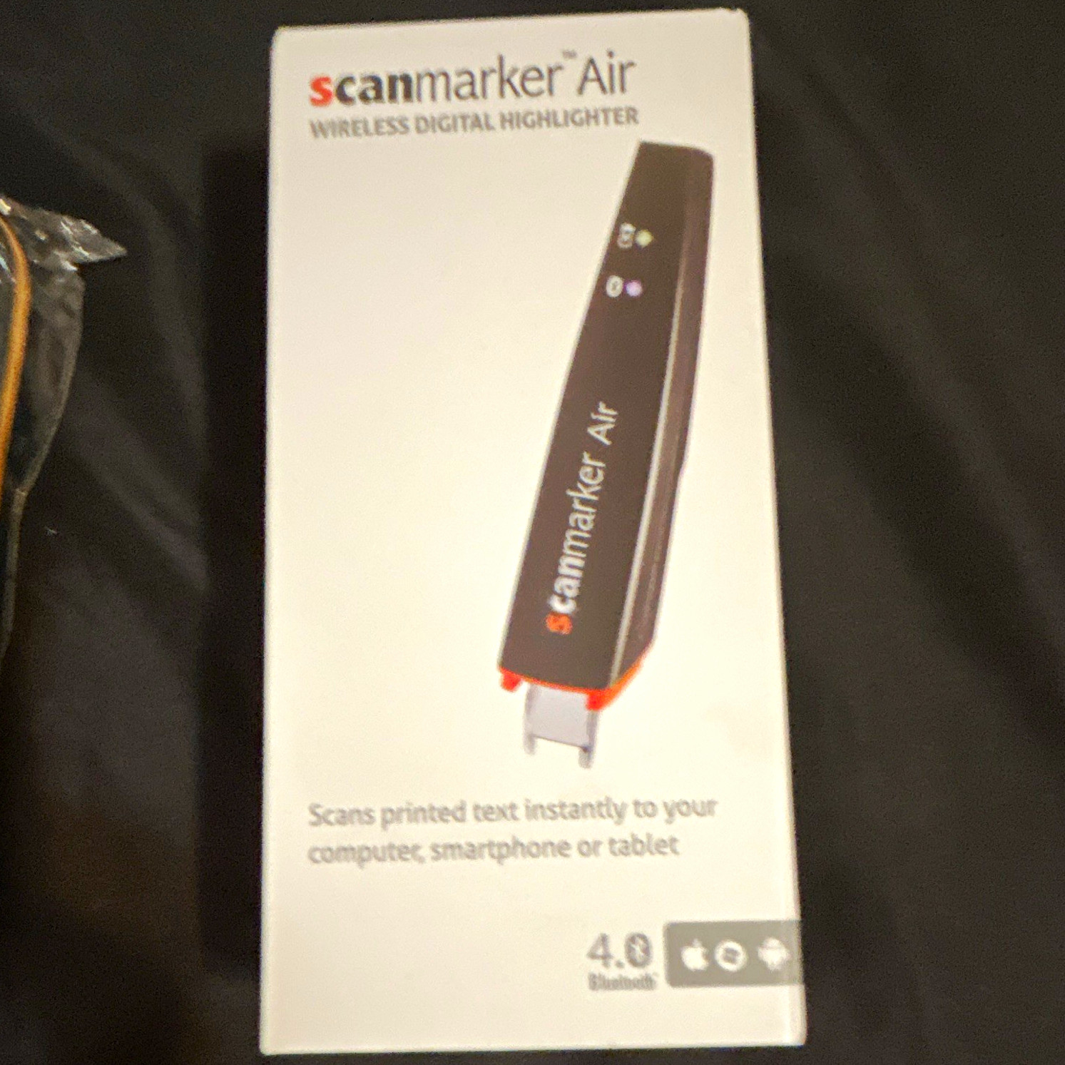 Scanmarker Air Wireless Pen Scanner Reader w/ Case, Bluetooth, OCR, 300 dpi A4
