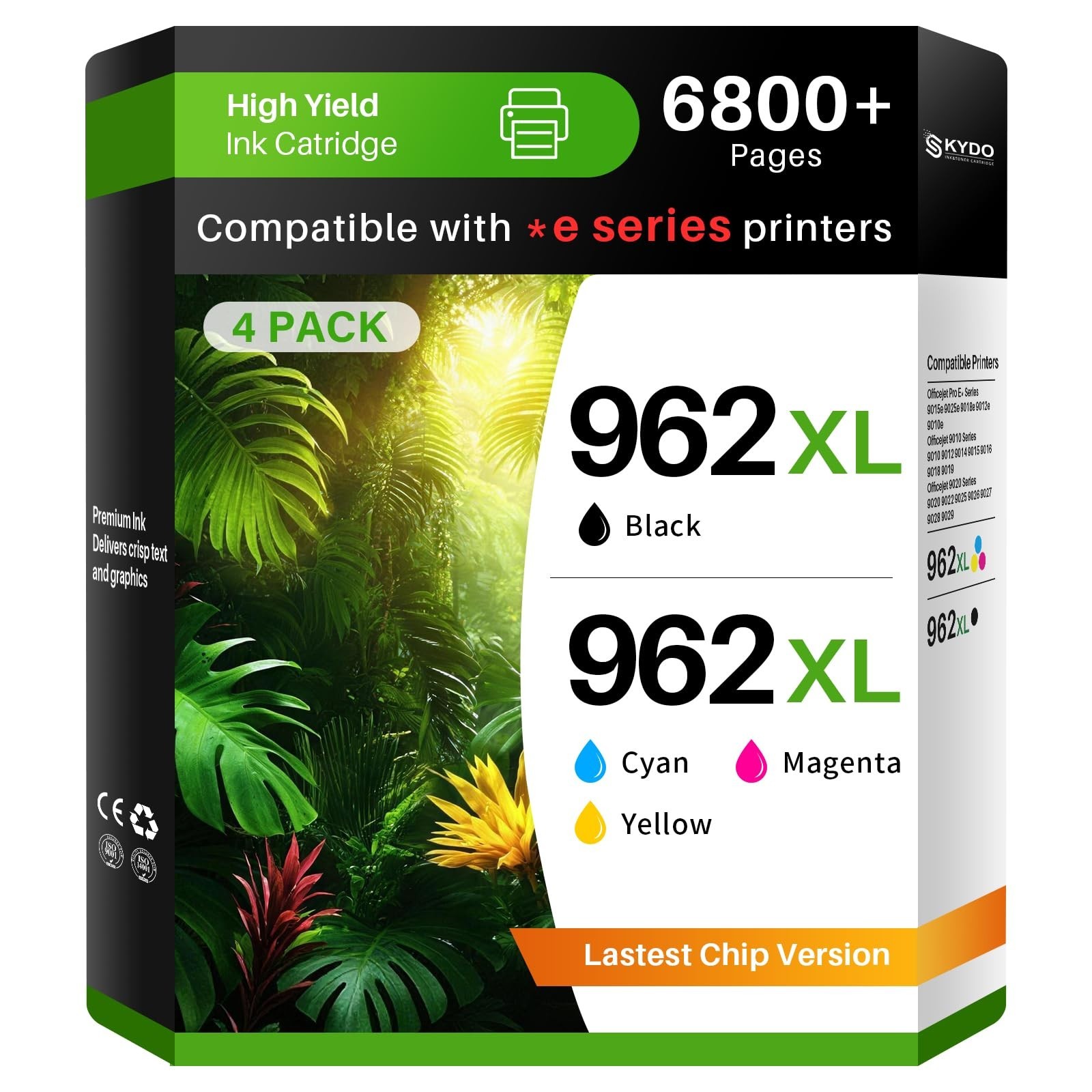 962XL Ink Cartridge Combo Pack Compatible for HP 962XL 962 Ink Cartridges Work w