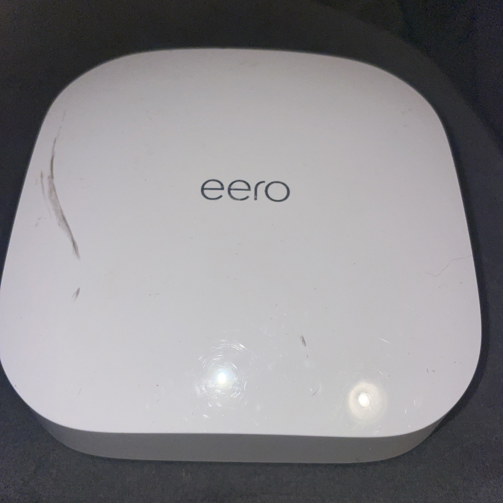 eero Pro 6E Tri Band WiFi 6E S010001 Mesh WiFi Router No Power Cord Tested Reset