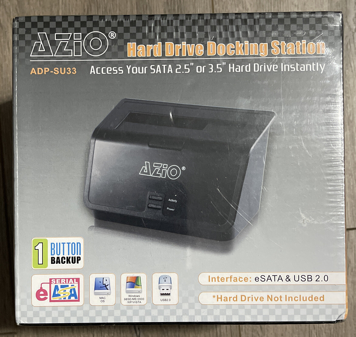 AZIO ADP-SU33 Hard Drive Docking Station SATA 2.5” or 3.5” New / Sealed Box