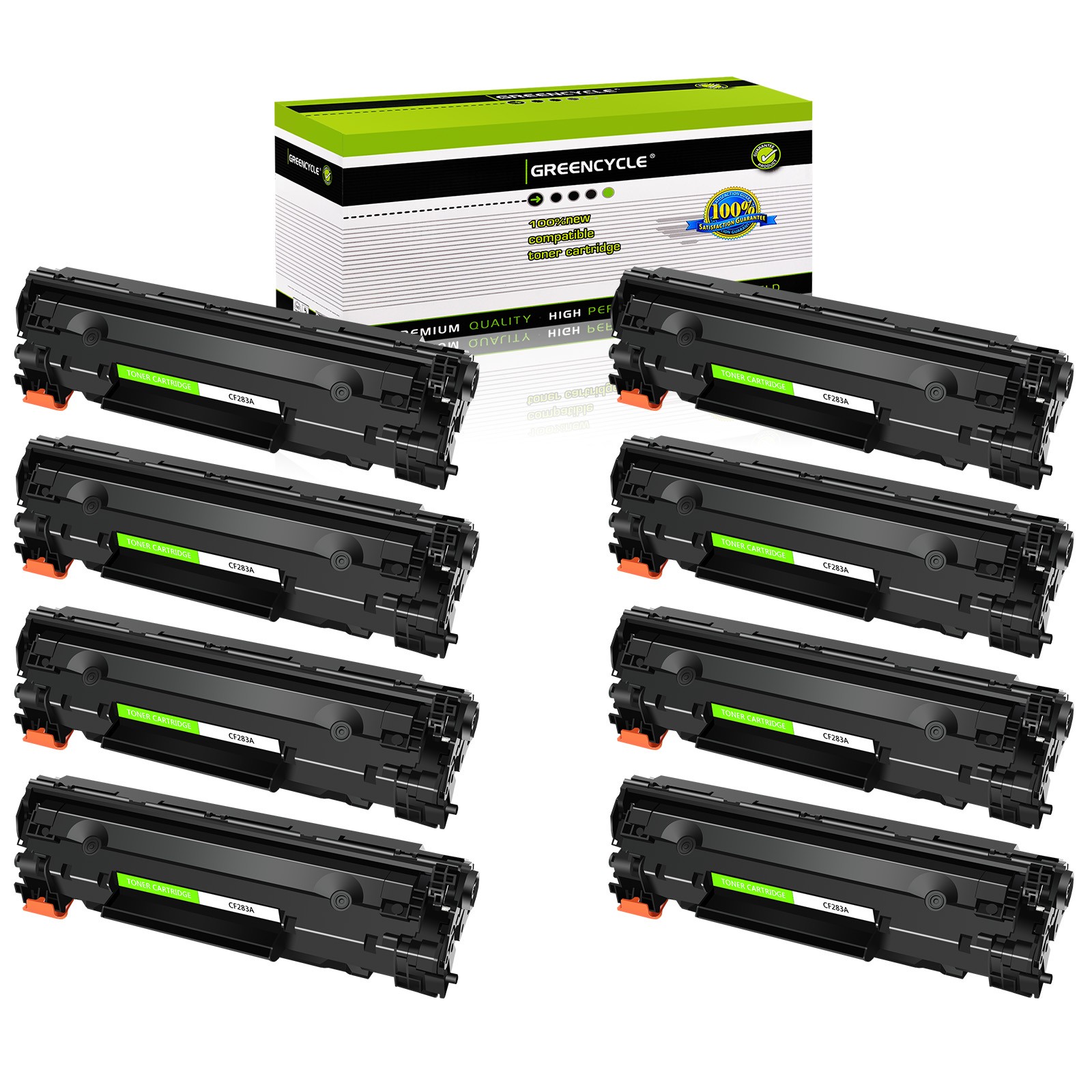 8PK CF283A 83A Toner Cartridge Fits for HP LaserJet Pro MFP M125fp M127fp M125nw