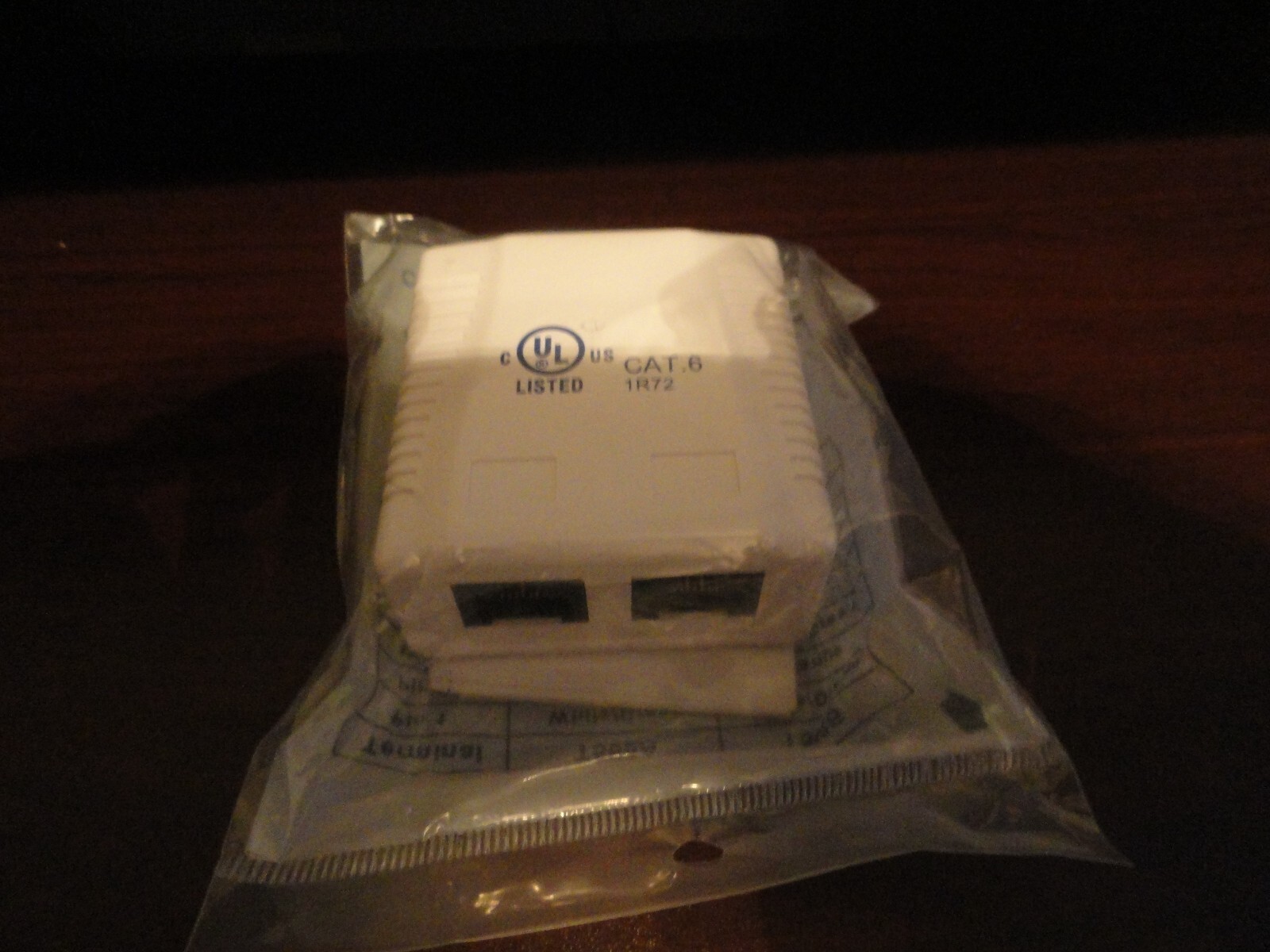 TWO 2-Port Dual Keystone Jack Surface Mount Housing Box - RJ45 RJ12 RJ11 C6