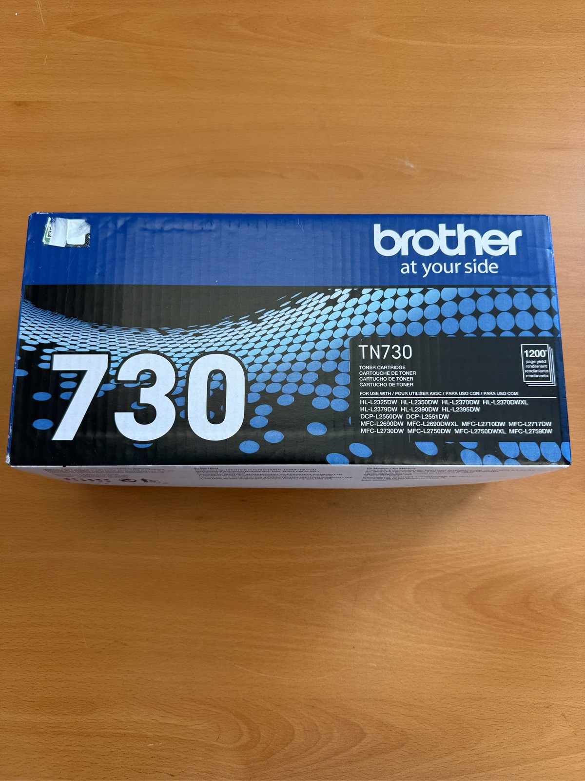 Brother TN730 Black Toner Cartridge Standard Yield 1200 Pages