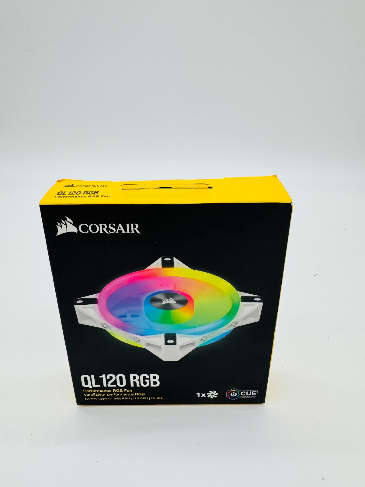 Corsair - CO-9050103-WW - iCUE QL120 RGB 120mm PWM White Fan - Single Pack