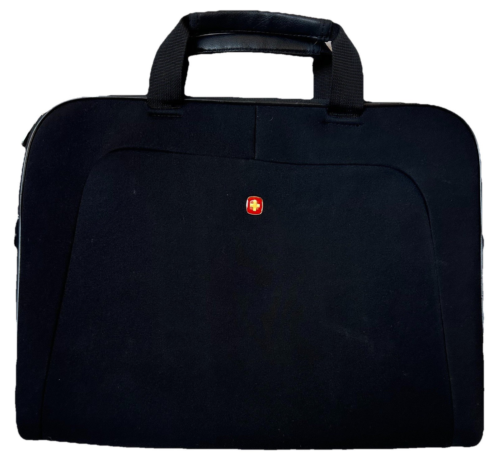 Wenger Swiss Army 16in Laptop Bag Black Padded Briefcase Computer Carrying Case