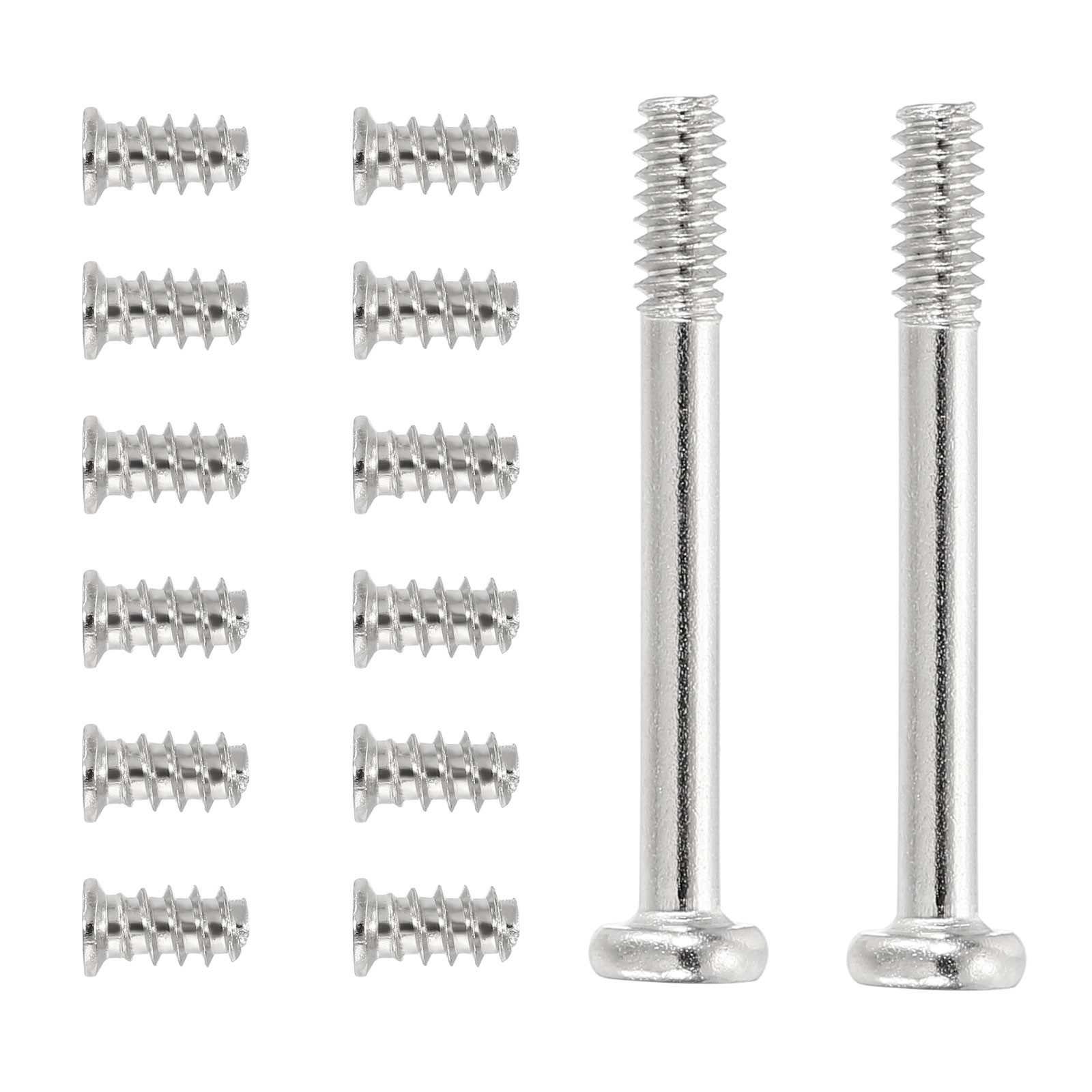 60Pcs (30pcs #6-32x30, 30pcs M5x10) Computer Case Fan Screws Kit for DIY, Silver