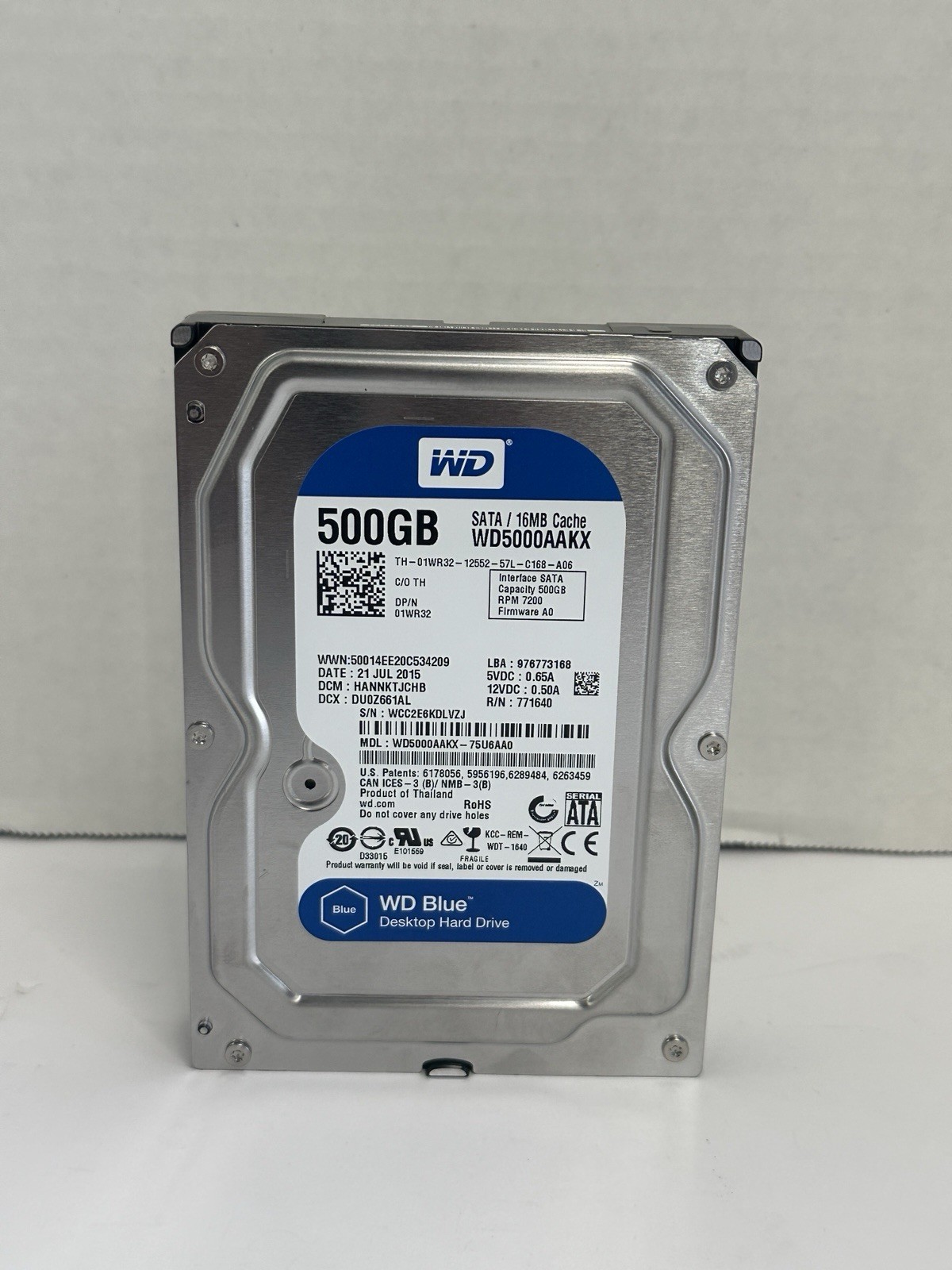 Western Digital 500GB 3.5 Inch HDD WD5000AAKX