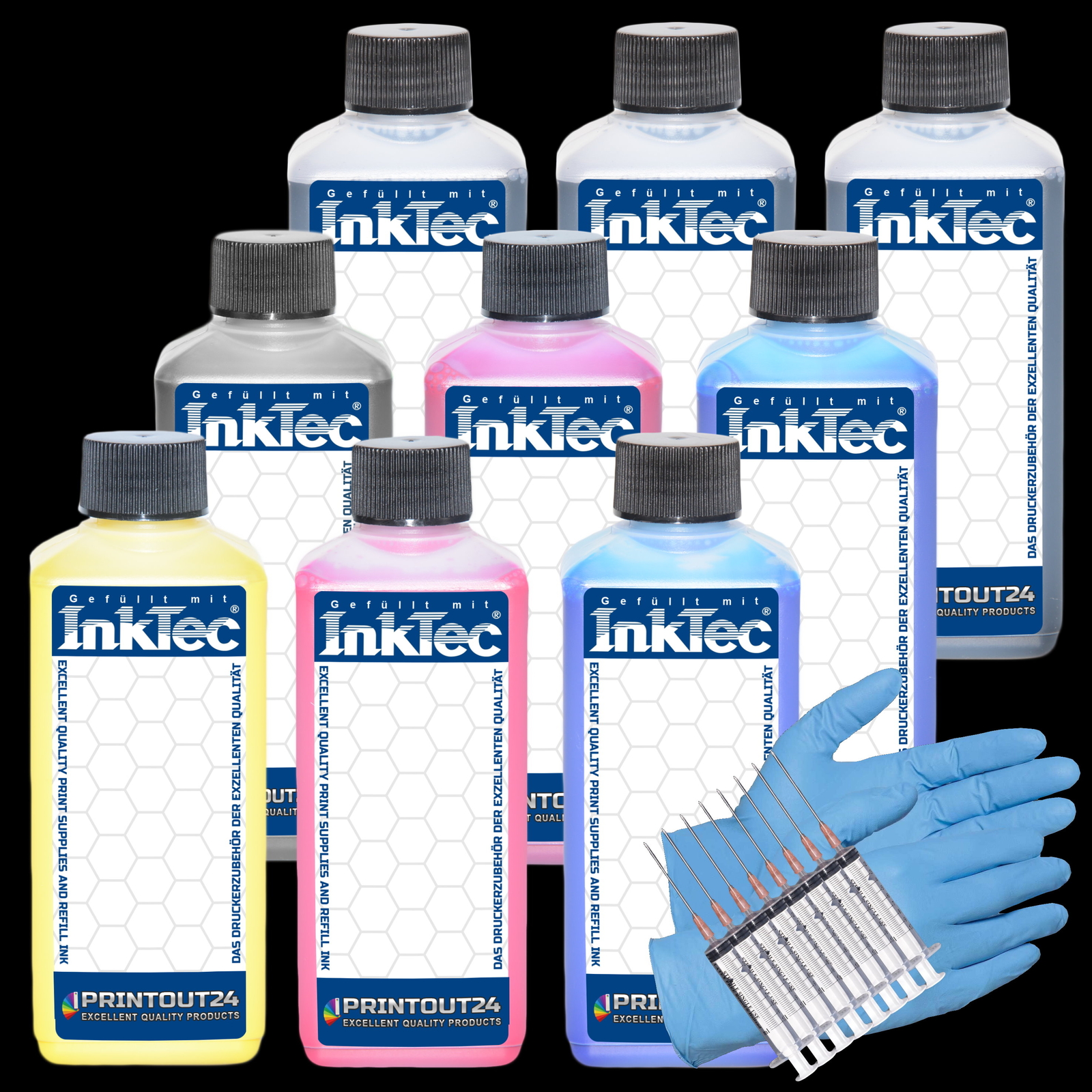 0.9L InkTec® Pigment Ink Refill For Epson Stylus Photo Pro 3880 3885 3890