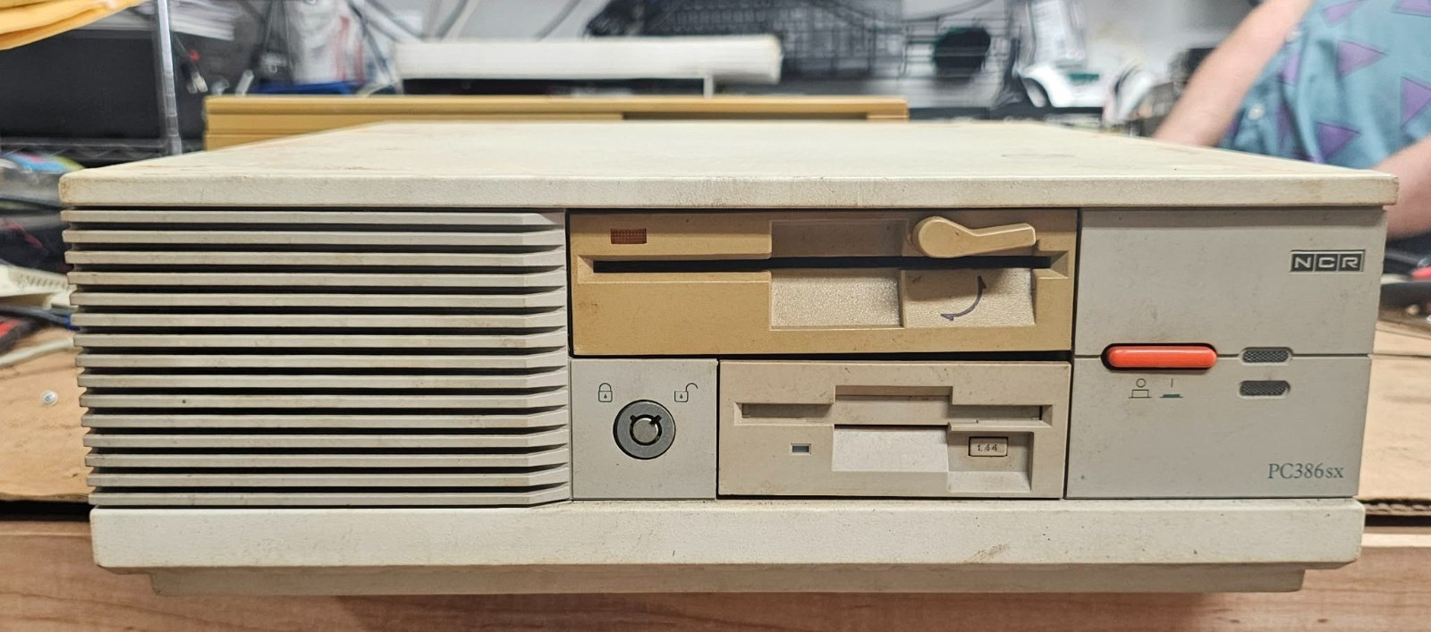 Retro Gaming Vintage NCR PC386SX 106 Intel 386SX RAM 1.44 Clean Tech Special