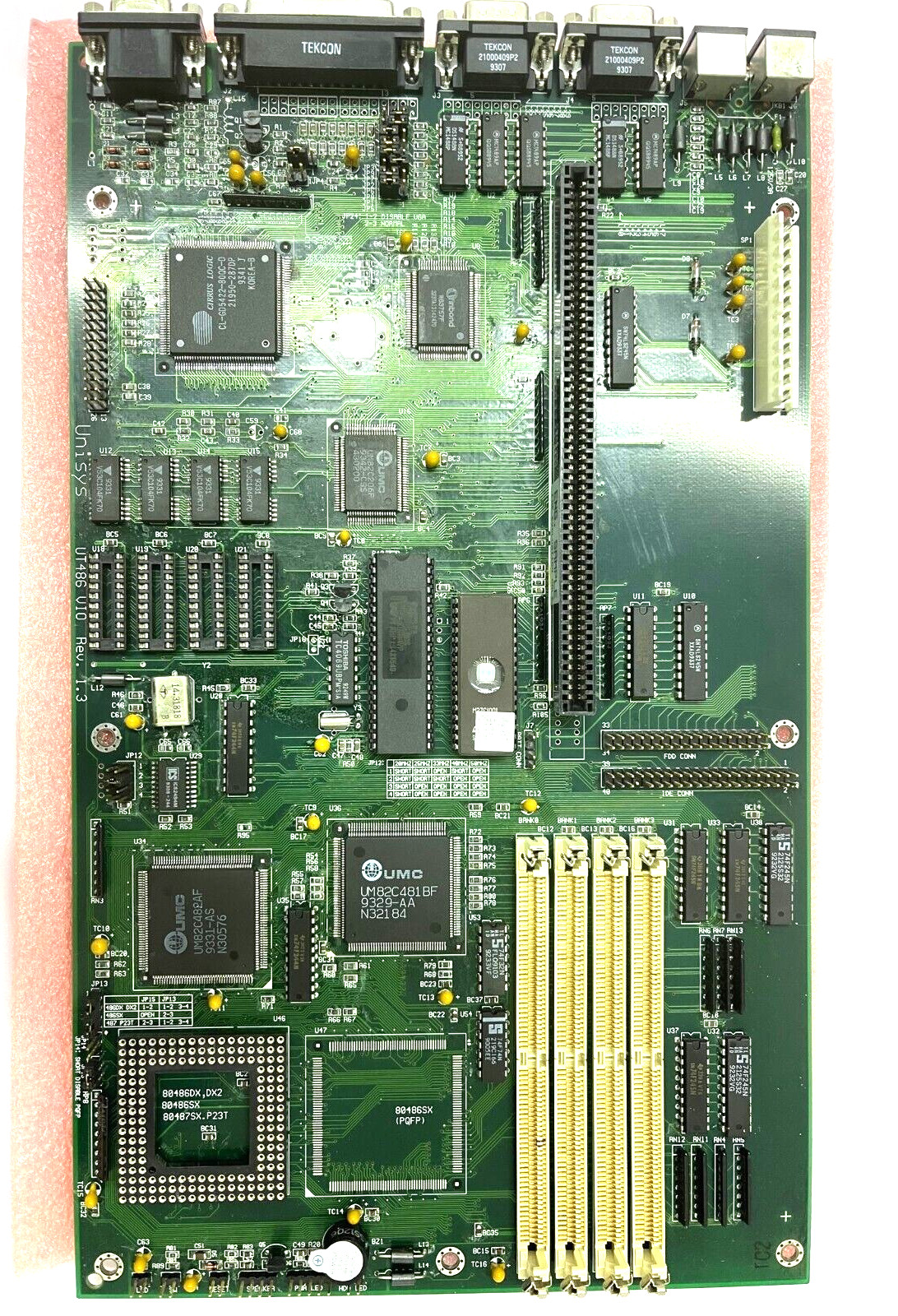 RARE NEW VINTAGE UNISYS VT486 VIO R1.3 486DX DX2 LPX MOBO CIRRUS LOGIC VGA MBMX7
