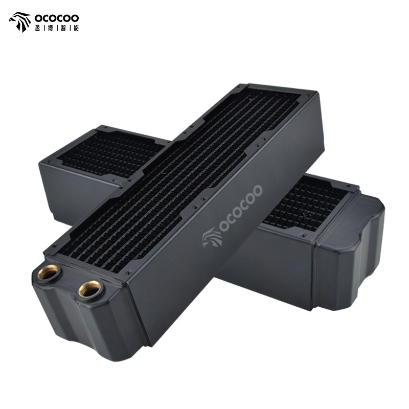 OCOCOO 60mm Thick Copper 240mm Radiator Support 80mm Fan Heatsink Dual channel