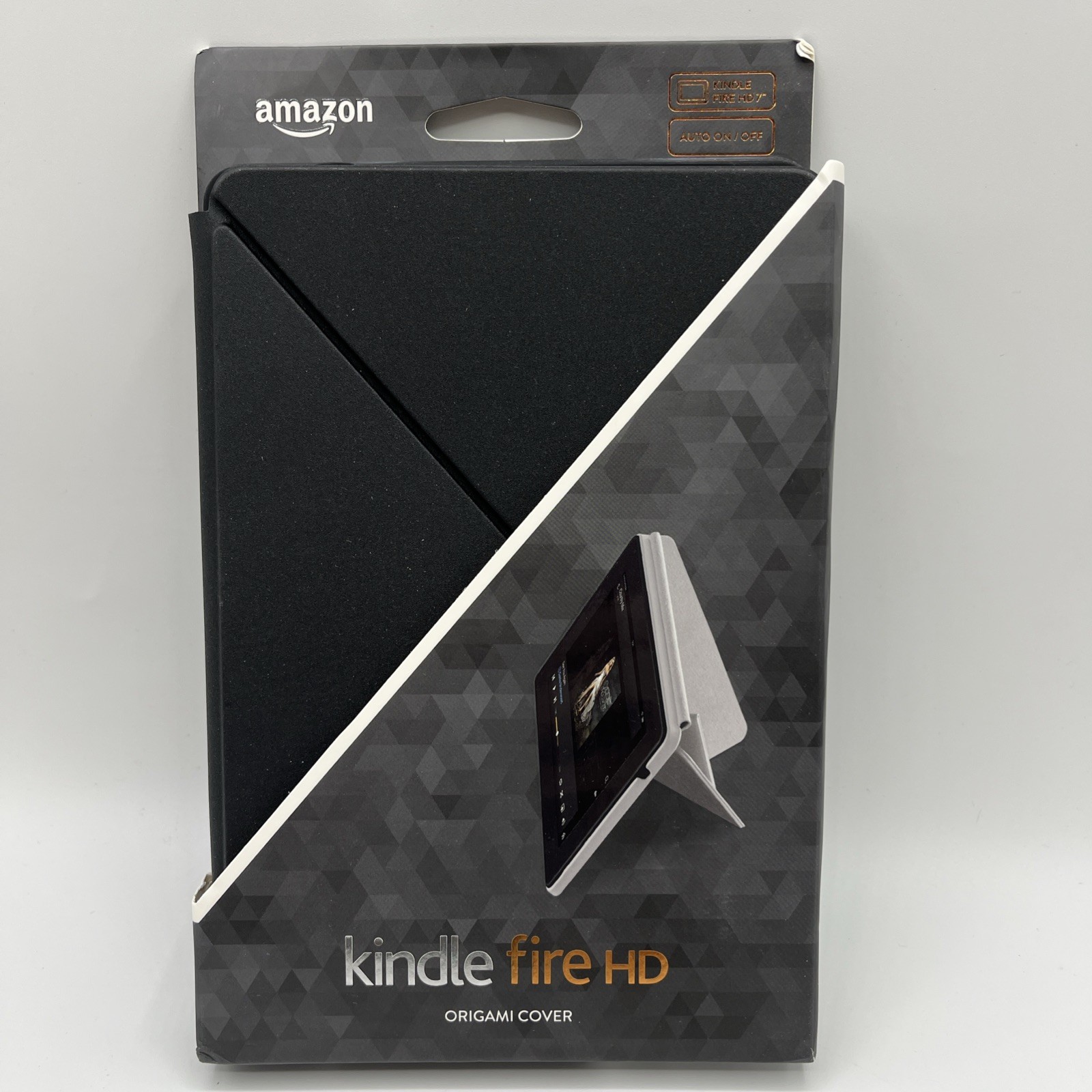 Kindle Fire HD 7" Genuine AMAZON Original Standing Origami Case Black NEW